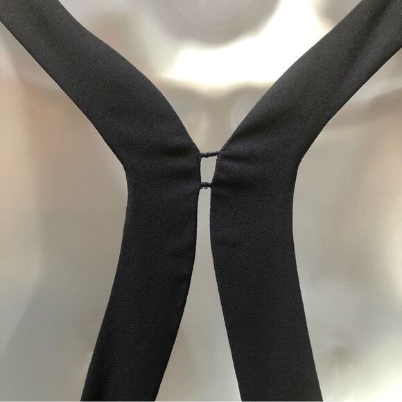 BCBG Generation navy blue layered lace back cocktail dress woman’s size 2 - Picture 5 of 11